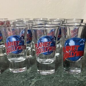 17 Planet Hollywood Shot Glass Set